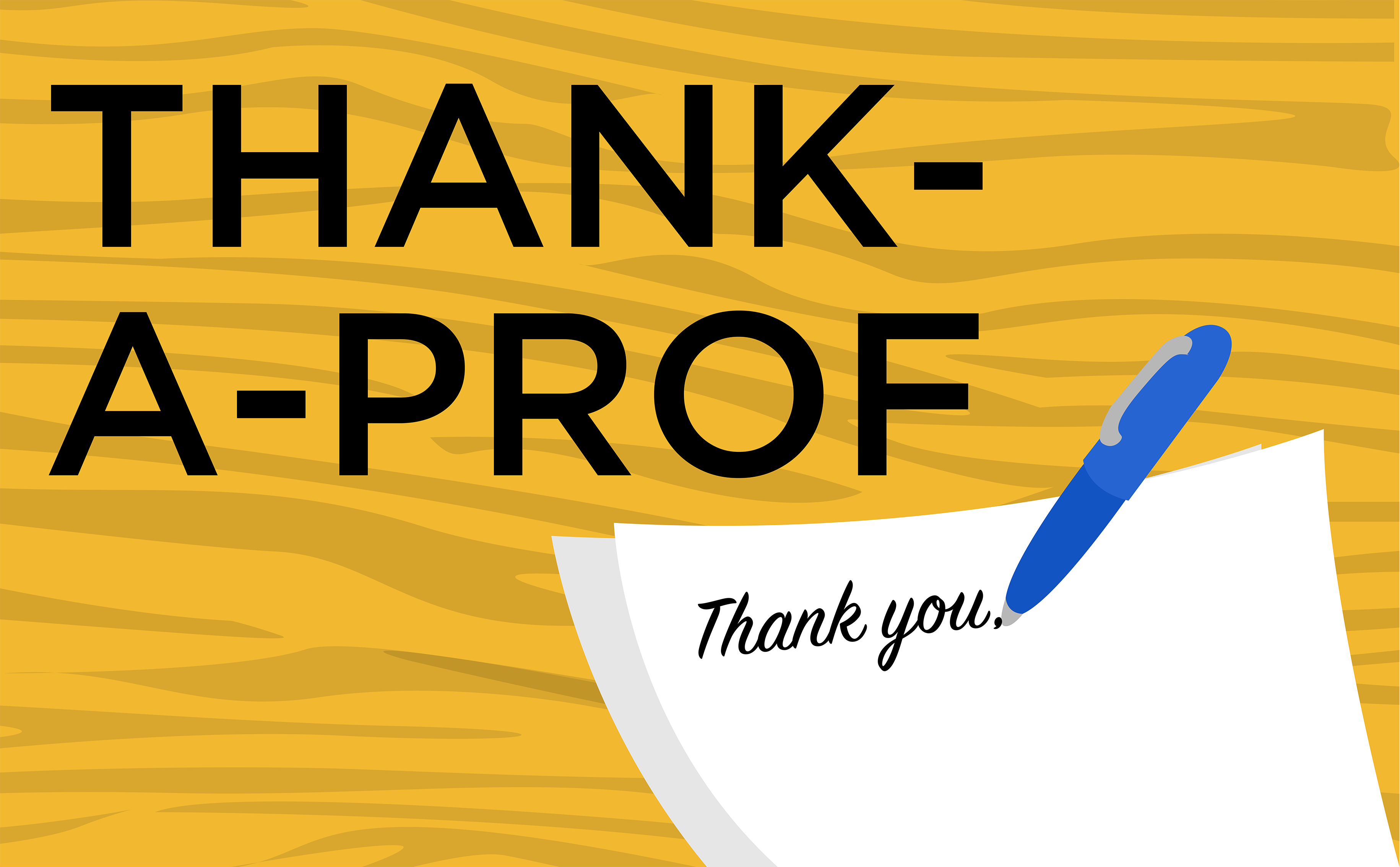 Thank a Prof graphic